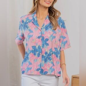 New! Blue and Mauve Top